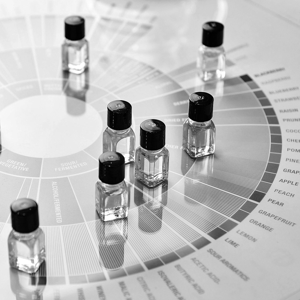 Image of Fragrance oil bottles.
